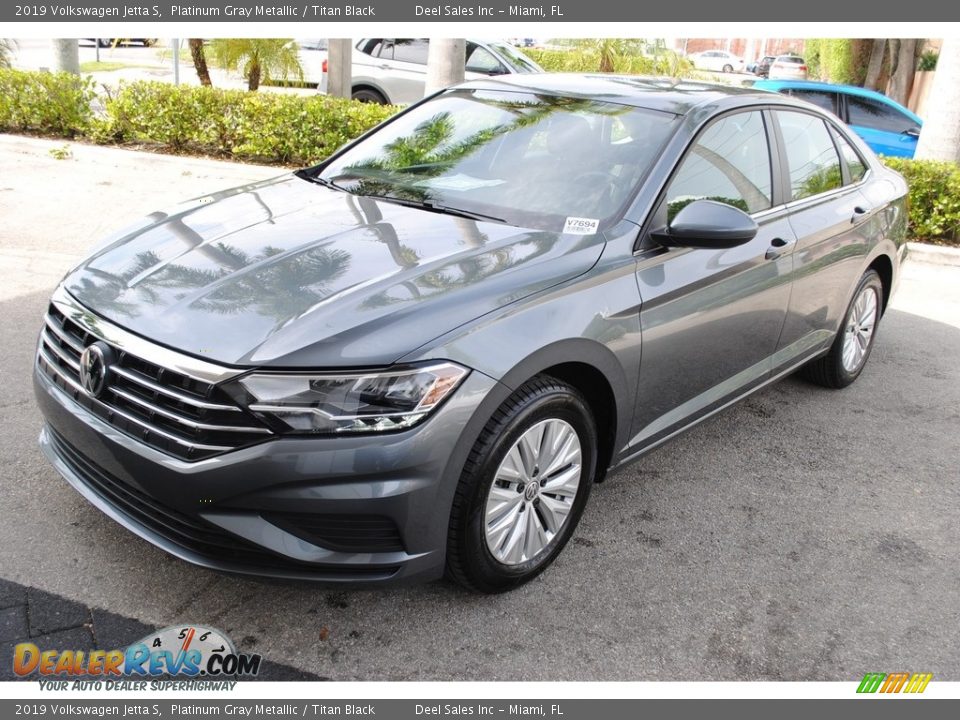 2019 Volkswagen Jetta S Platinum Gray Metallic / Titan Black Photo #4