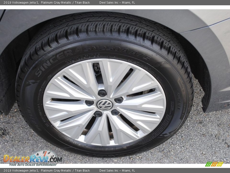 2019 Volkswagen Jetta S Platinum Gray Metallic / Titan Black Photo #9