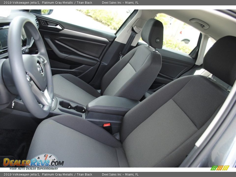 2019 Volkswagen Jetta S Platinum Gray Metallic / Titan Black Photo #11