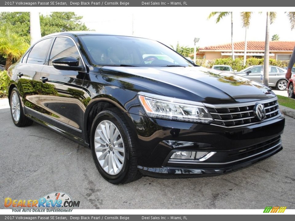 2017 Volkswagen Passat SE Sedan Deep Black Pearl / Cornsilk Beige Photo #2