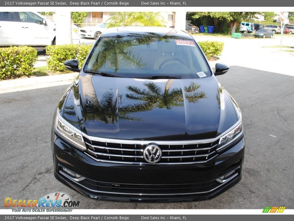 2017 Volkswagen Passat SE Sedan Deep Black Pearl / Cornsilk Beige Photo #3