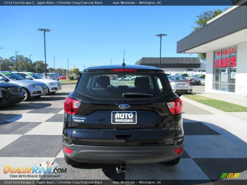 2019 Ford Escape S Agate Black / Chromite Gray/Charcoal Black Photo #4
