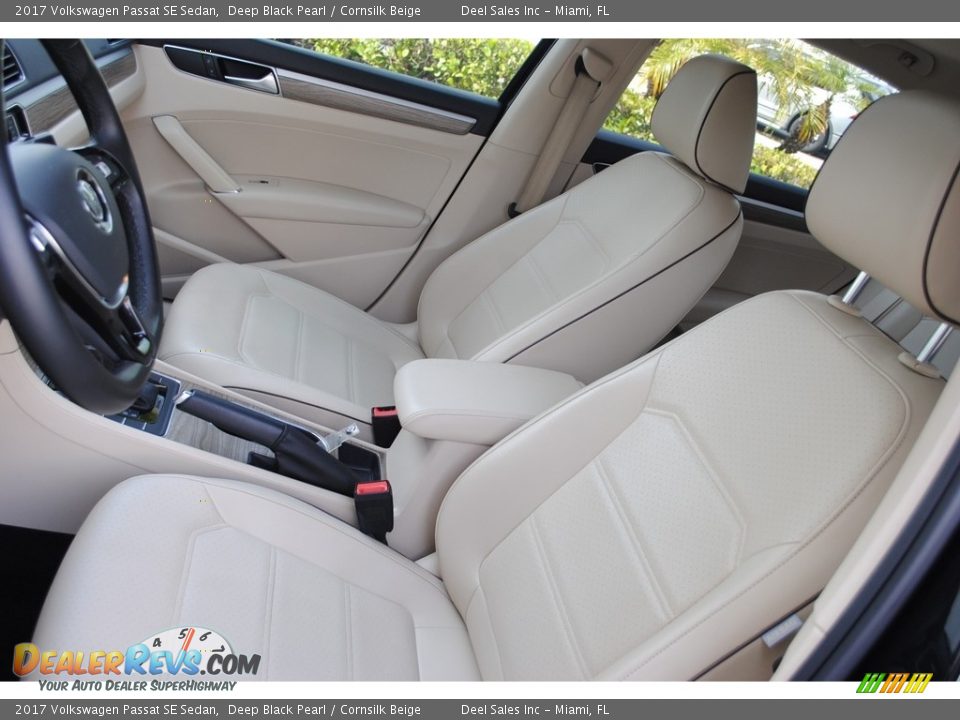 2017 Volkswagen Passat SE Sedan Deep Black Pearl / Cornsilk Beige Photo #13