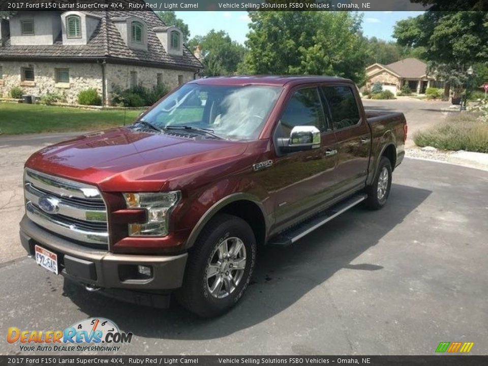 2017 Ford F150 Lariat SuperCrew 4X4 Ruby Red / Light Camel Photo #1