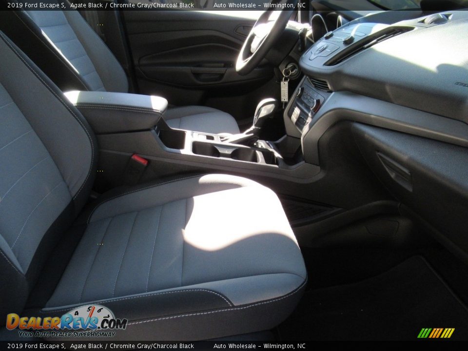 2019 Ford Escape S Agate Black / Chromite Gray/Charcoal Black Photo #12