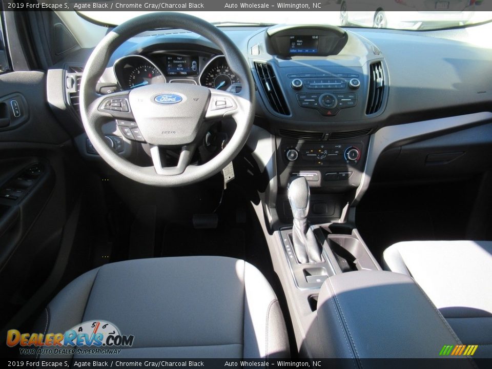 2019 Ford Escape S Agate Black / Chromite Gray/Charcoal Black Photo #14