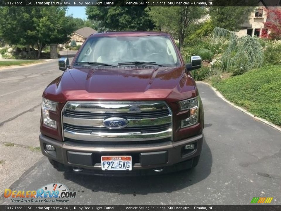 2017 Ford F150 Lariat SuperCrew 4X4 Ruby Red / Light Camel Photo #4