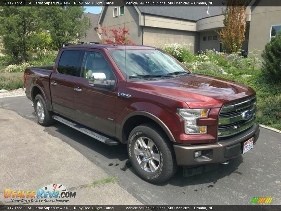 2017 Ford F150 Lariat SuperCrew 4X4 Ruby Red / Light Camel Photo #5