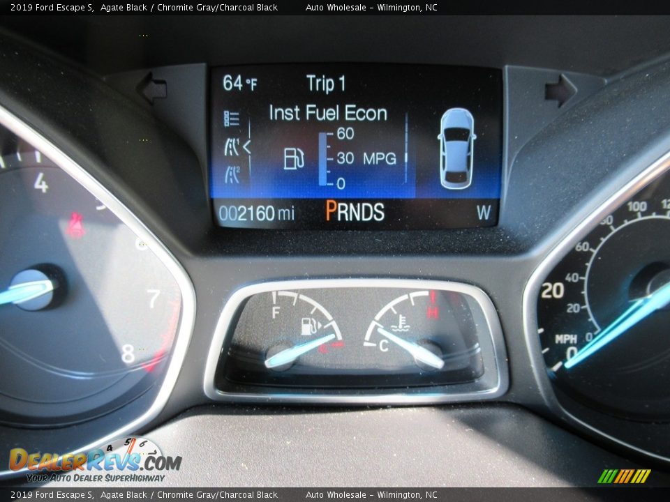 2019 Ford Escape S Agate Black / Chromite Gray/Charcoal Black Photo #15