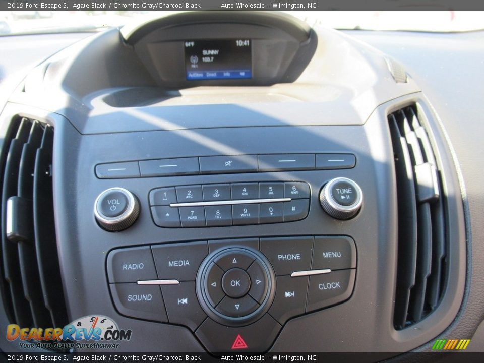 2019 Ford Escape S Agate Black / Chromite Gray/Charcoal Black Photo #16