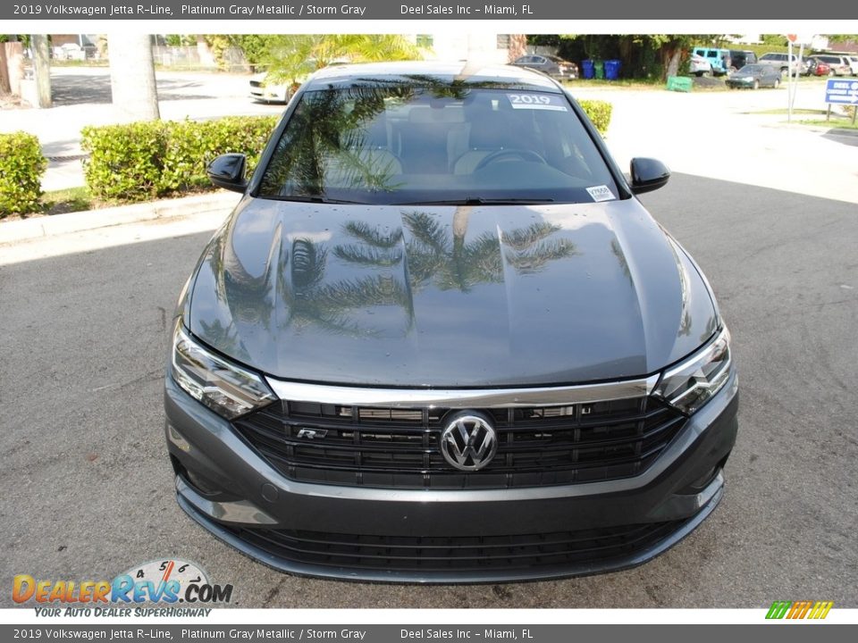 2019 Volkswagen Jetta R-Line Platinum Gray Metallic / Storm Gray Photo #3