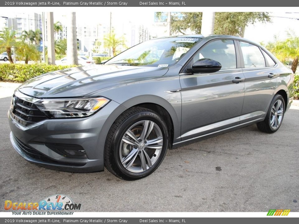 2019 Volkswagen Jetta R-Line Platinum Gray Metallic / Storm Gray Photo #5