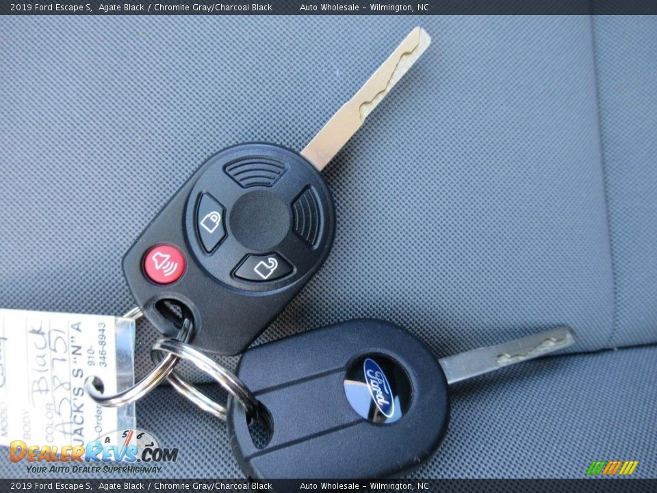 2019 Ford Escape S Agate Black / Chromite Gray/Charcoal Black Photo #20