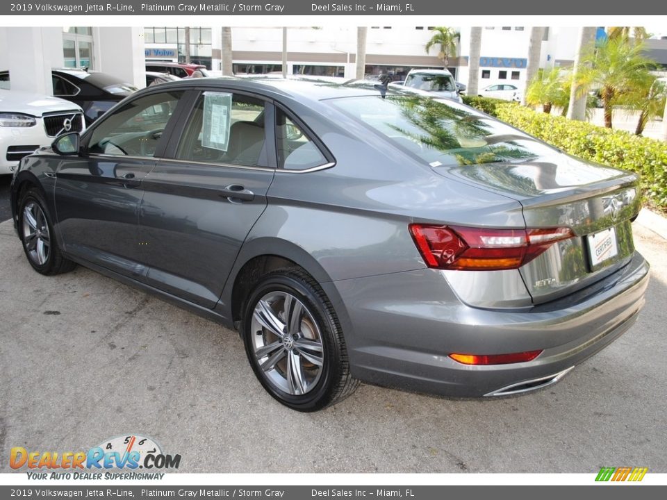 2019 Volkswagen Jetta R-Line Platinum Gray Metallic / Storm Gray Photo #6