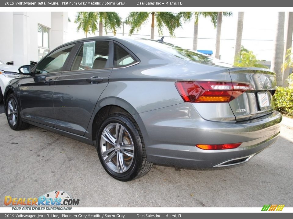2019 Volkswagen Jetta R-Line Platinum Gray Metallic / Storm Gray Photo #7