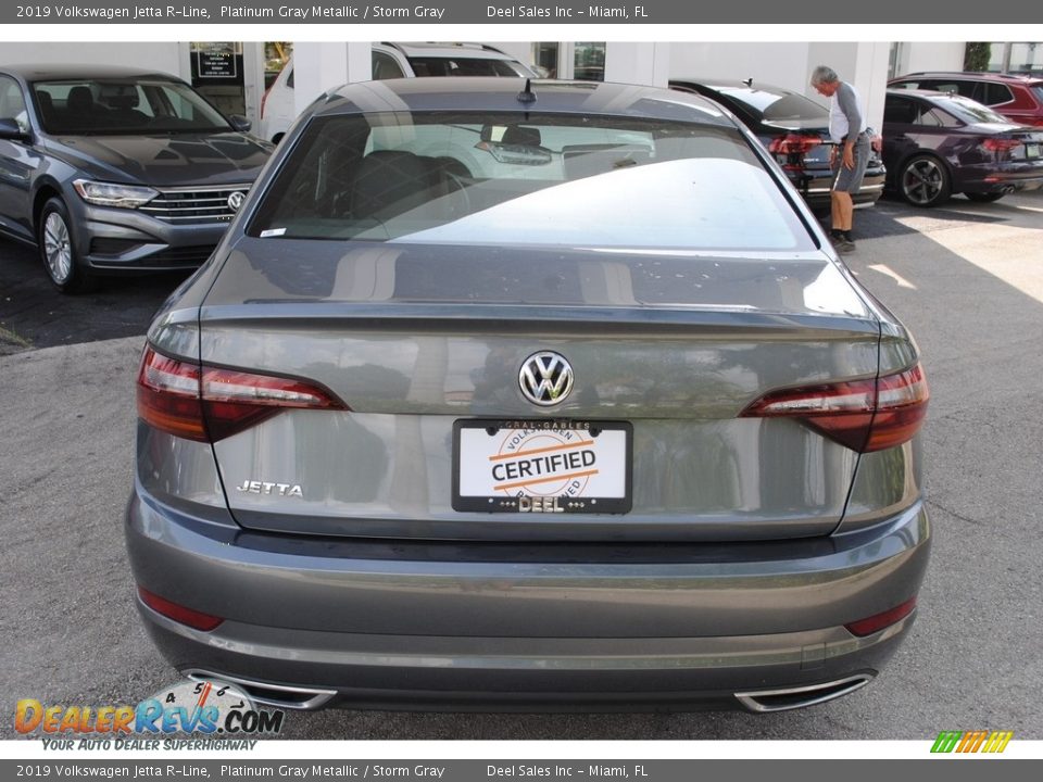 2019 Volkswagen Jetta R-Line Platinum Gray Metallic / Storm Gray Photo #8