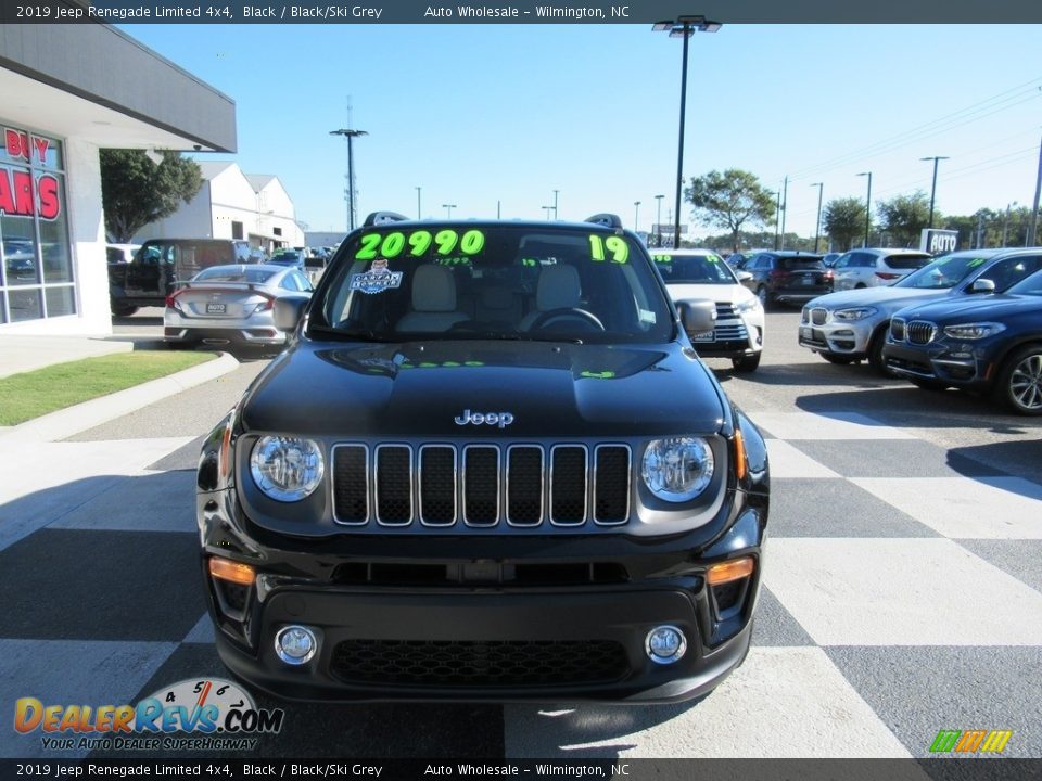 2019 Jeep Renegade Limited 4x4 Black / Black/Ski Grey Photo #2