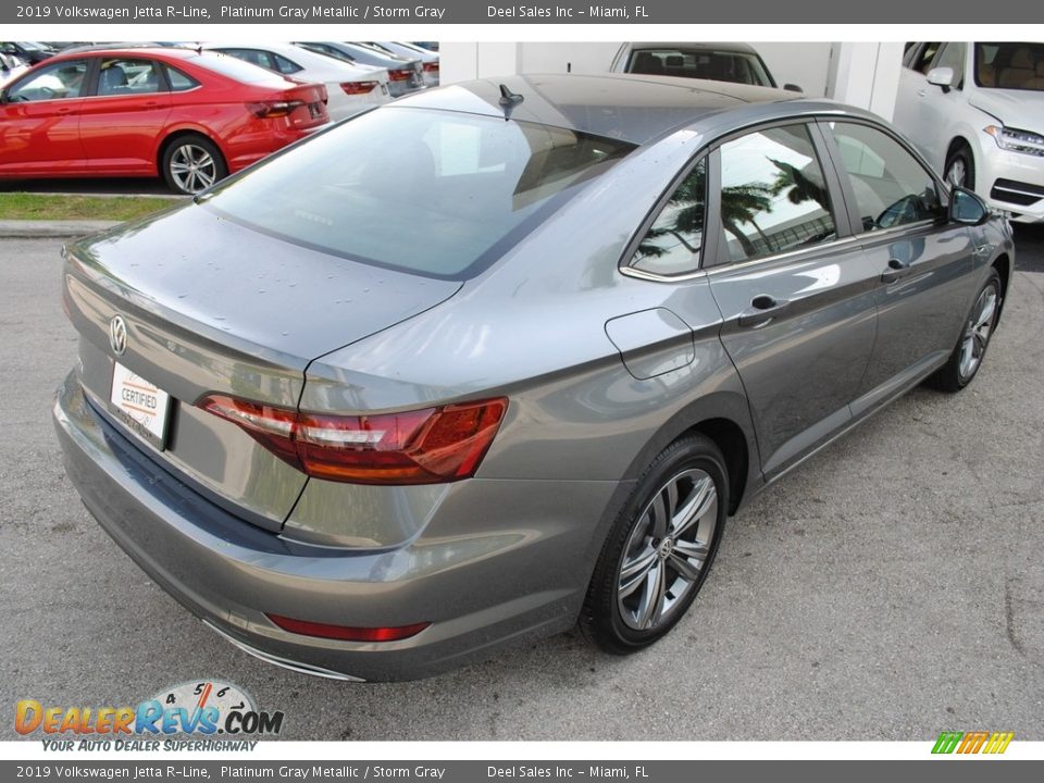 2019 Volkswagen Jetta R-Line Platinum Gray Metallic / Storm Gray Photo #9