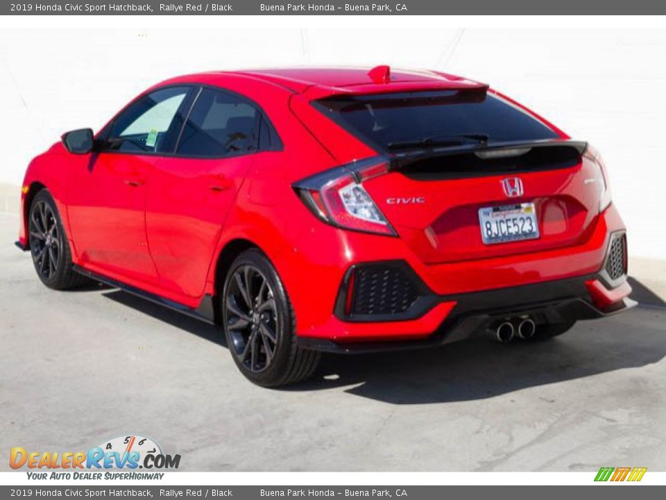 2019 Honda Civic Sport Hatchback Rallye Red / Black Photo #2