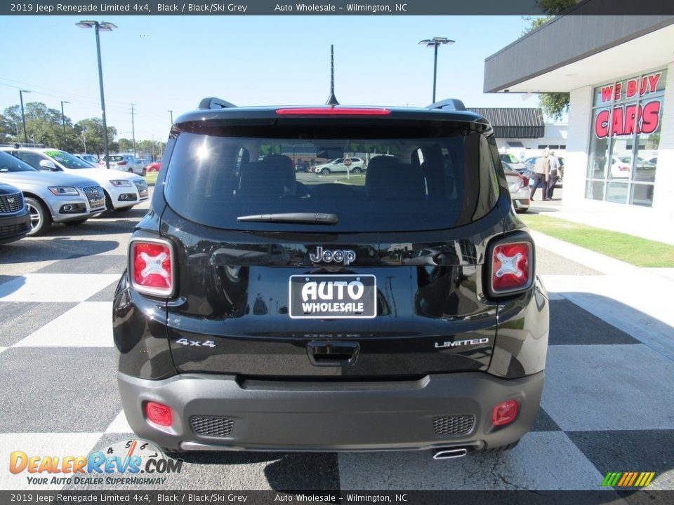 2019 Jeep Renegade Limited 4x4 Black / Black/Ski Grey Photo #4