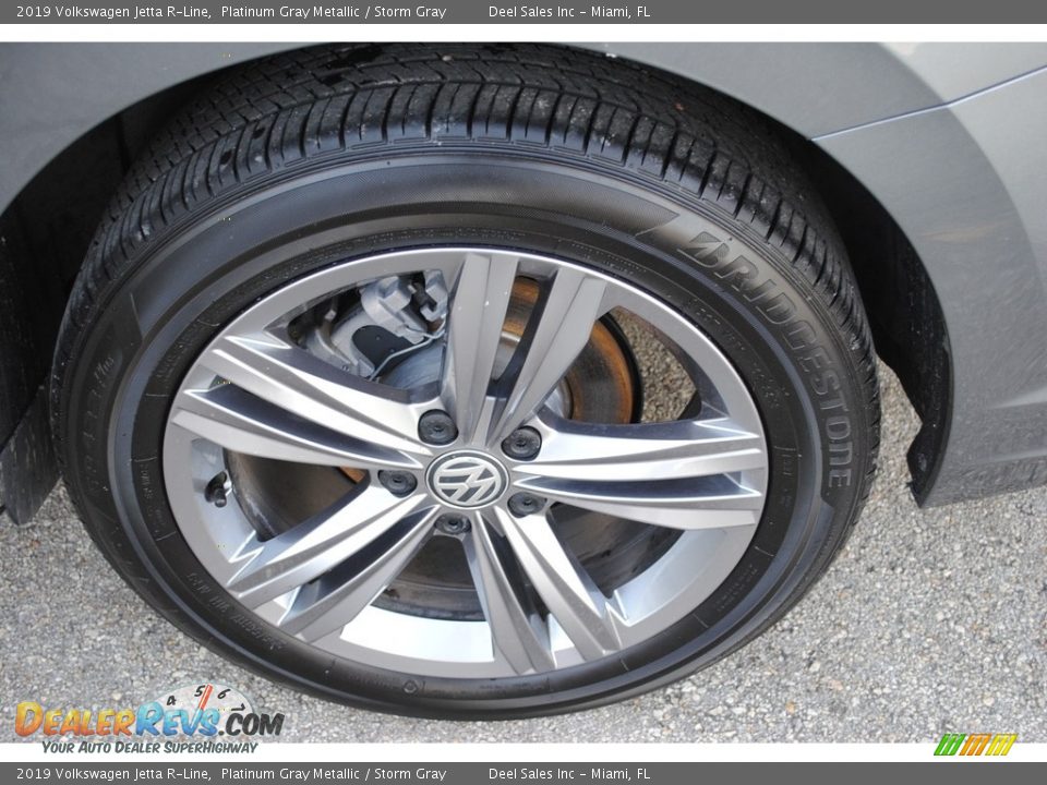 2019 Volkswagen Jetta R-Line Platinum Gray Metallic / Storm Gray Photo #10