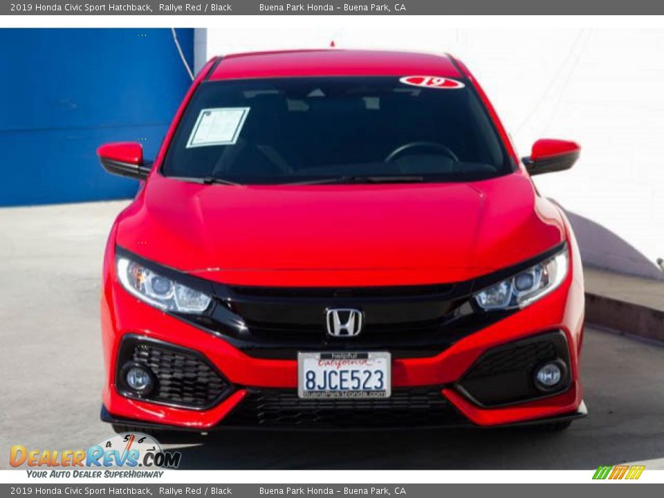2019 Honda Civic Sport Hatchback Rallye Red / Black Photo #6