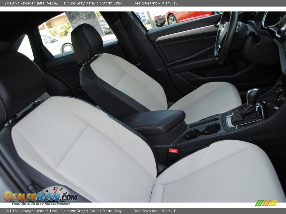 2019 Volkswagen Jetta R-Line Platinum Gray Metallic / Storm Gray Photo #18