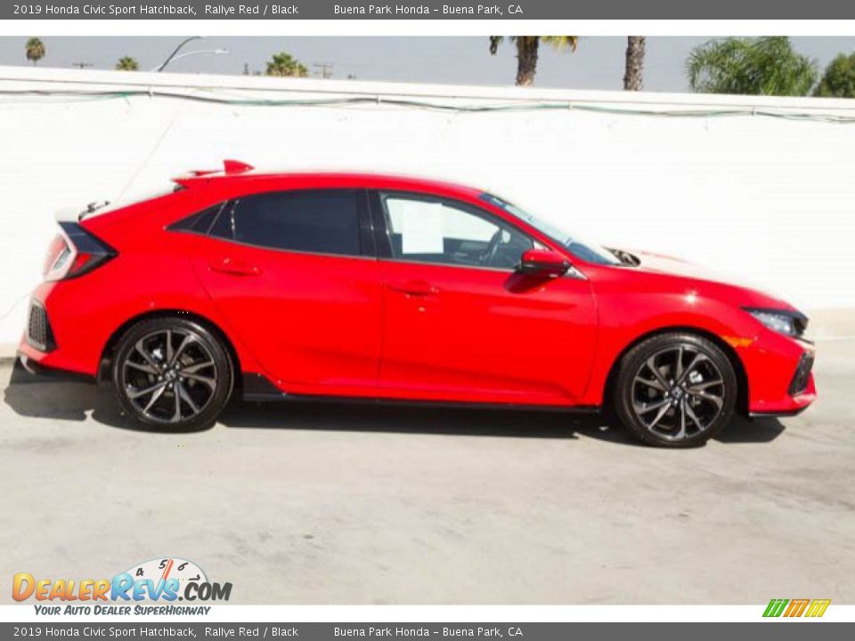 2019 Honda Civic Sport Hatchback Rallye Red / Black Photo #11