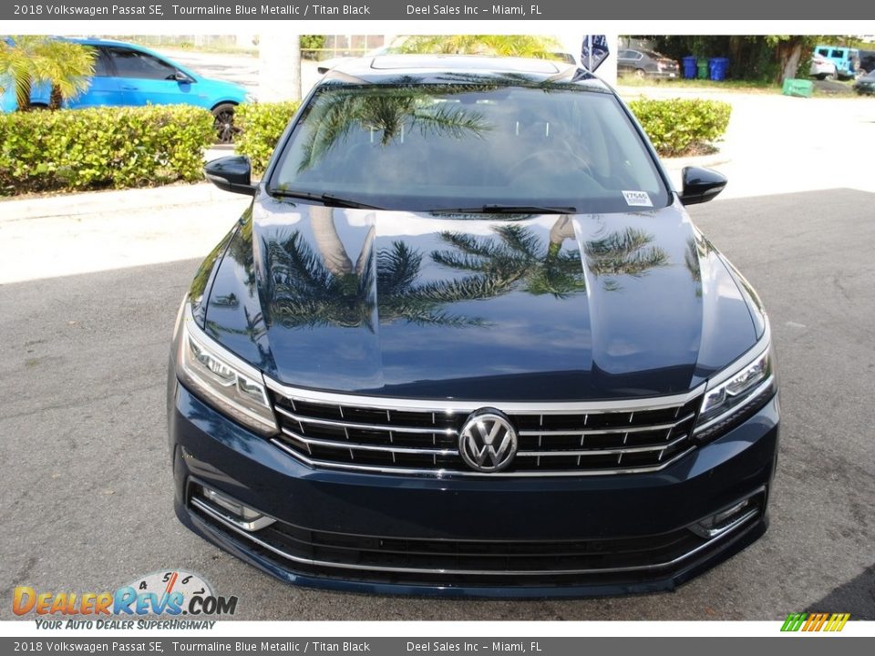 2018 Volkswagen Passat SE Tourmaline Blue Metallic / Titan Black Photo #3