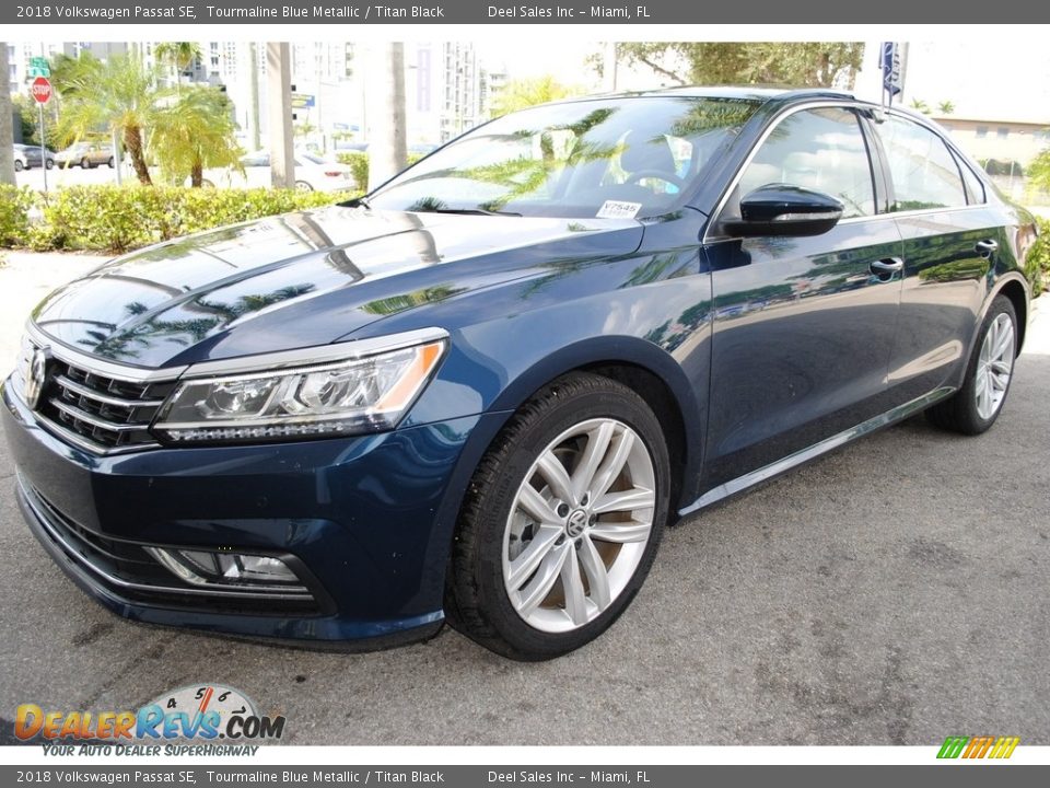 2018 Volkswagen Passat SE Tourmaline Blue Metallic / Titan Black Photo #5