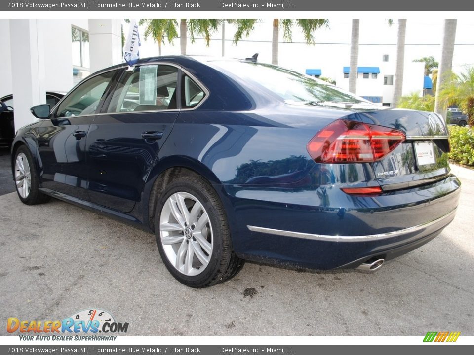 2018 Volkswagen Passat SE Tourmaline Blue Metallic / Titan Black Photo #7