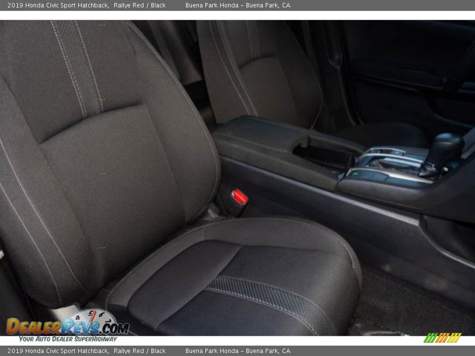 2019 Honda Civic Sport Hatchback Rallye Red / Black Photo #21