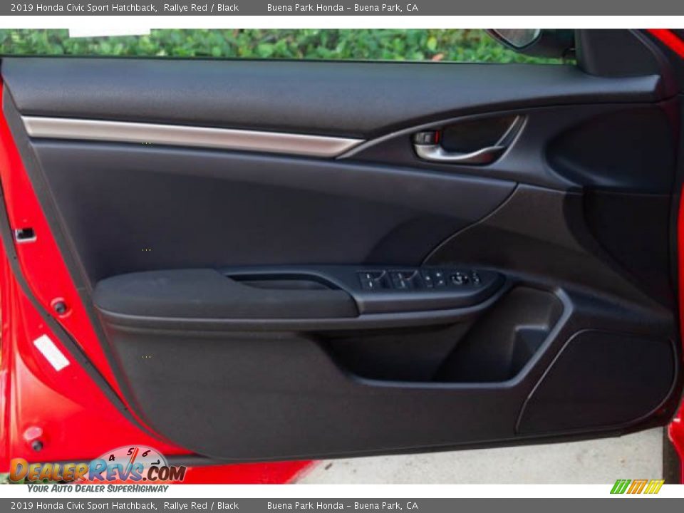 2019 Honda Civic Sport Hatchback Rallye Red / Black Photo #26