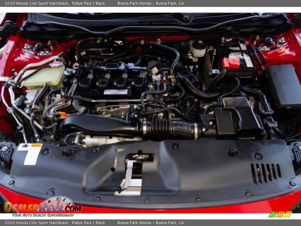 2019 Honda Civic Sport Hatchback Rallye Red / Black Photo #31