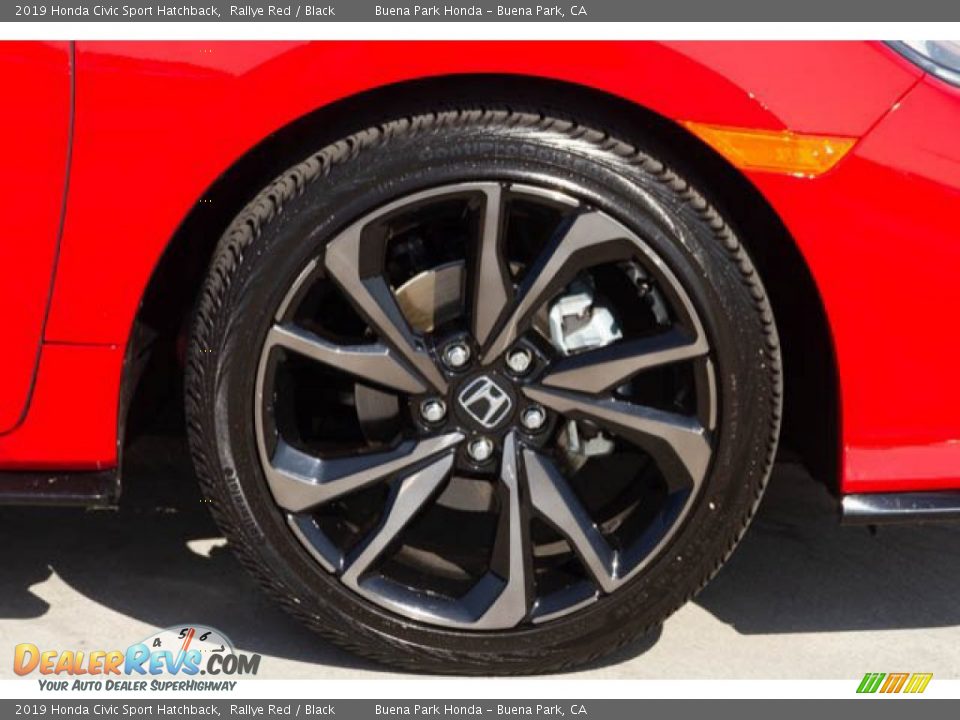 2019 Honda Civic Sport Hatchback Rallye Red / Black Photo #33