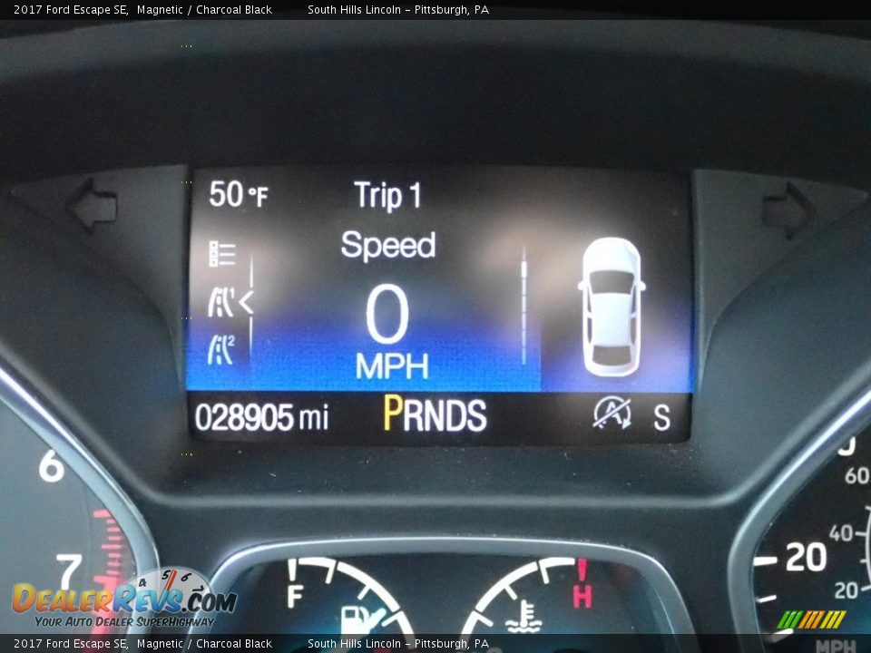 2017 Ford Escape SE Magnetic / Charcoal Black Photo #24