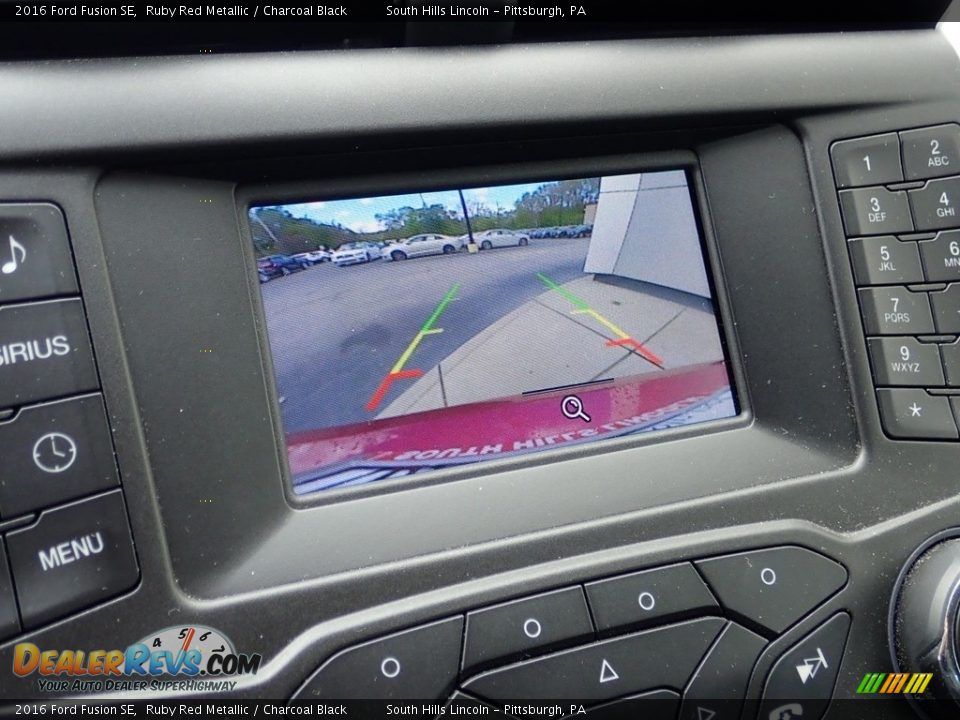 2016 Ford Fusion SE Ruby Red Metallic / Charcoal Black Photo #25