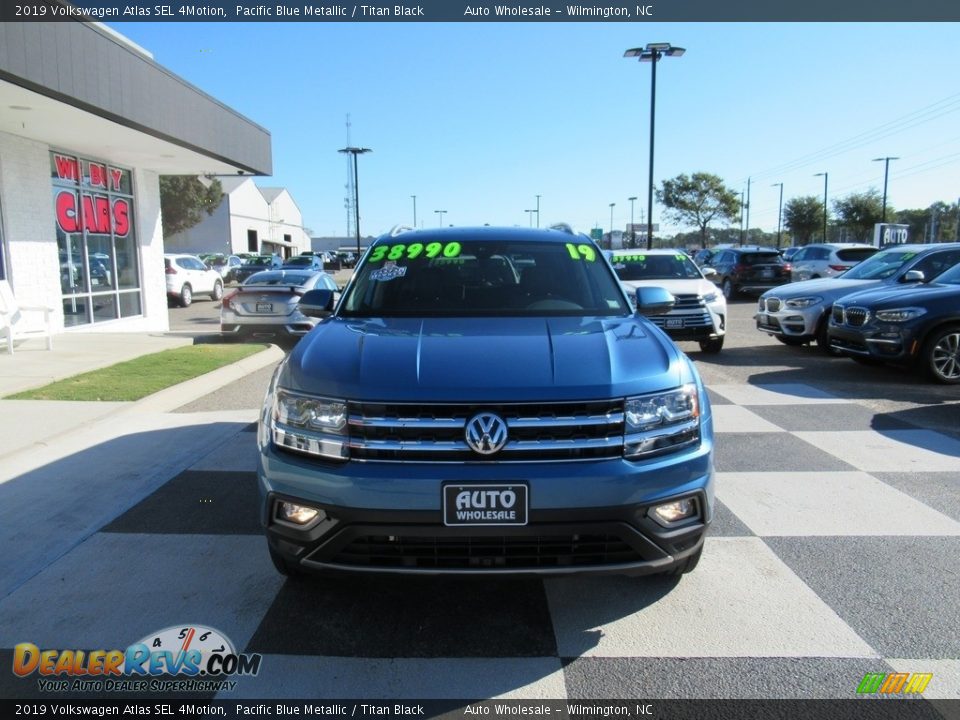 2019 Volkswagen Atlas SEL 4Motion Pacific Blue Metallic / Titan Black Photo #2
