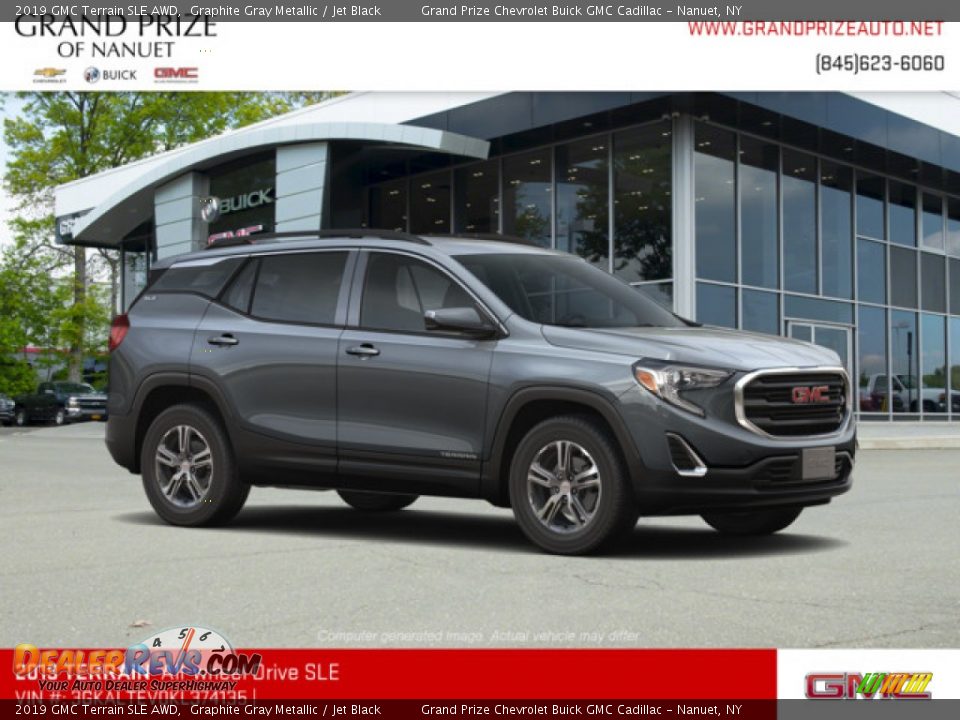 2019 GMC Terrain SLE AWD Graphite Gray Metallic / Jet Black Photo #4