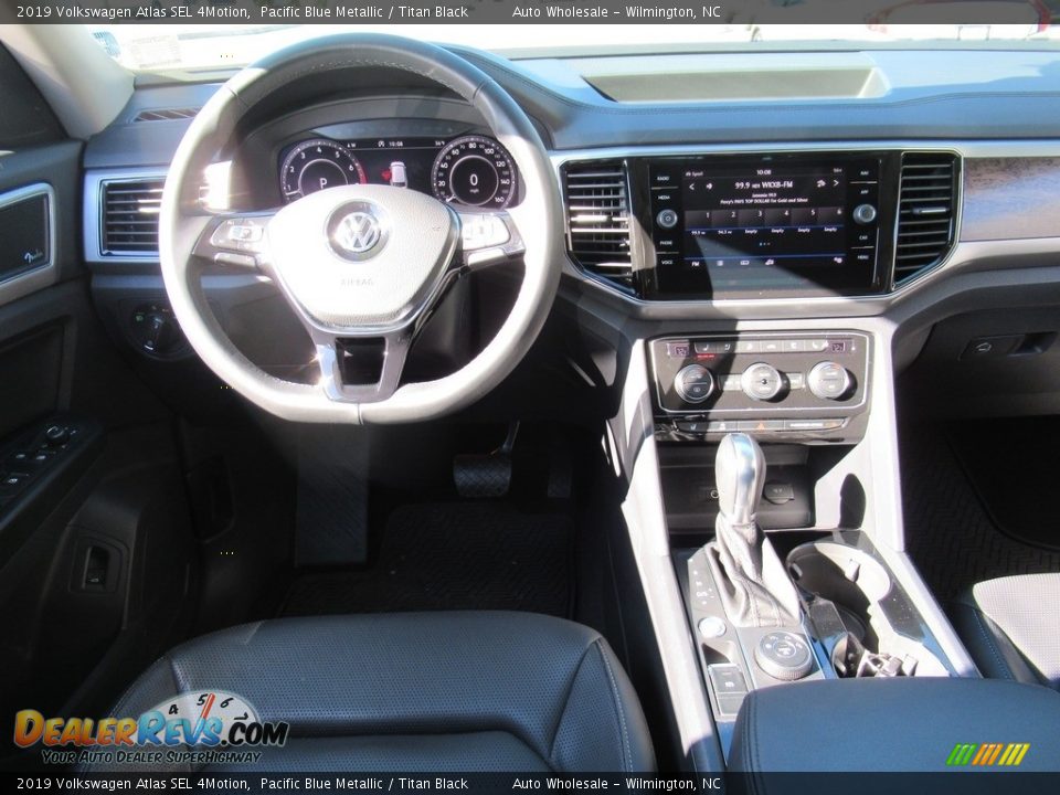 2019 Volkswagen Atlas SEL 4Motion Pacific Blue Metallic / Titan Black Photo #14