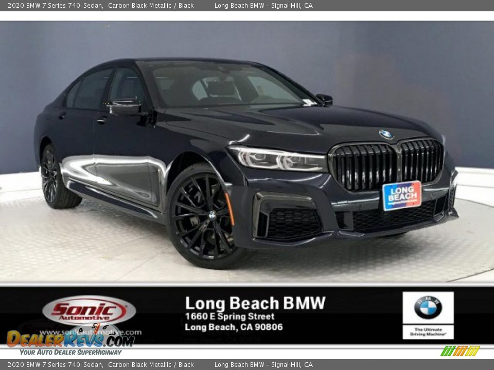 2020 BMW 7 Series 740i Sedan Carbon Black Metallic / Black Photo #1
