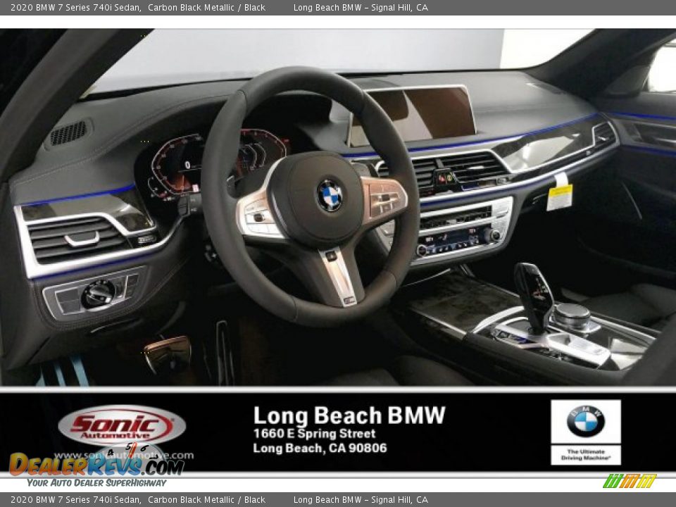 2020 BMW 7 Series 740i Sedan Carbon Black Metallic / Black Photo #4