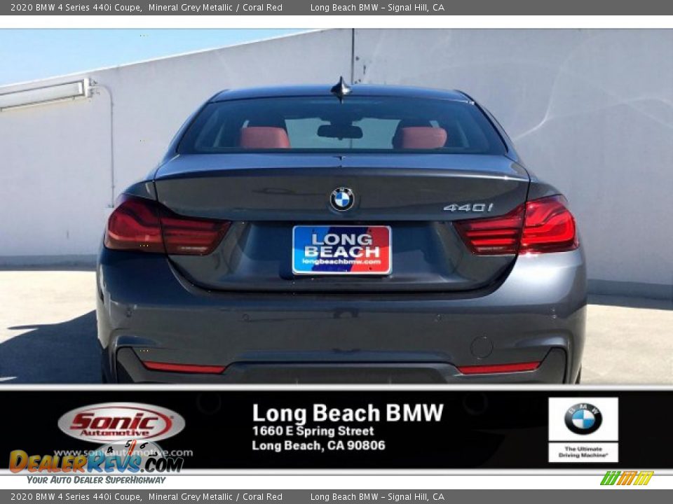 2020 BMW 4 Series 440i Coupe Mineral Grey Metallic / Coral Red Photo #3