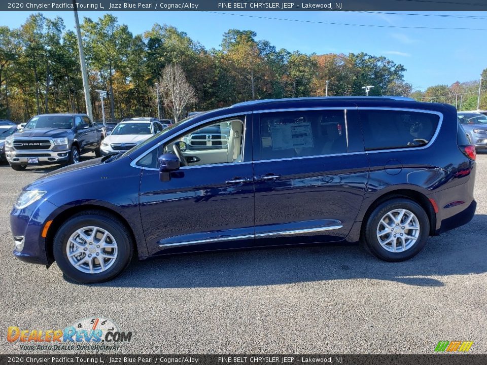 2020 Chrysler Pacifica Touring L Jazz Blue Pearl / Cognac/Alloy Photo #3