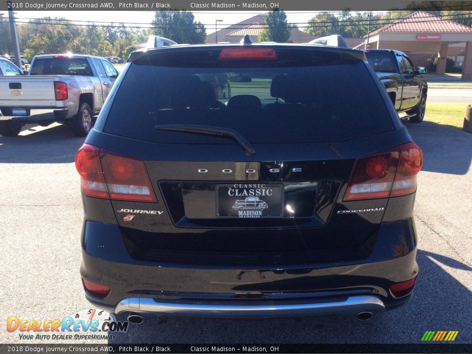 2018 Dodge Journey Crossroad AWD Pitch Black / Black Photo #8