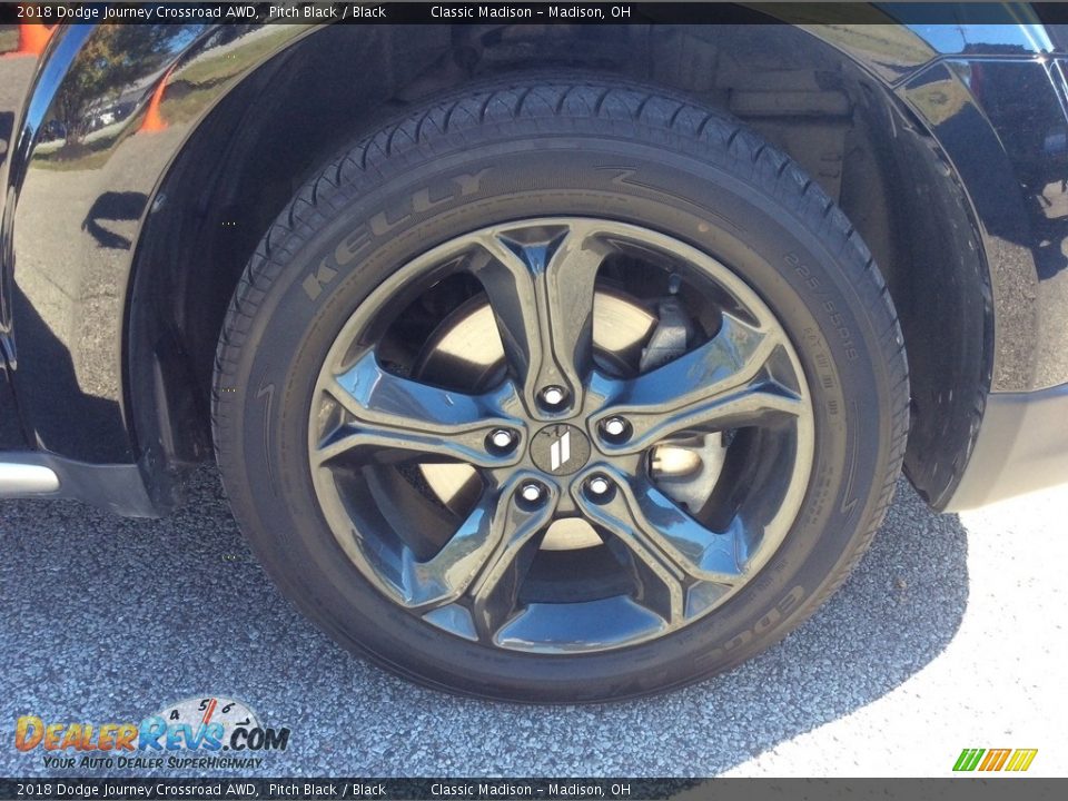 2018 Dodge Journey Crossroad AWD Pitch Black / Black Photo #11