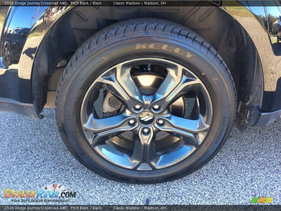 2018 Dodge Journey Crossroad AWD Pitch Black / Black Photo #12