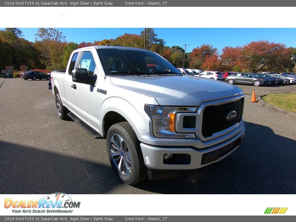 2019 Ford F150 XL SuperCab 4x4 Ingot Silver / Earth Gray Photo #1