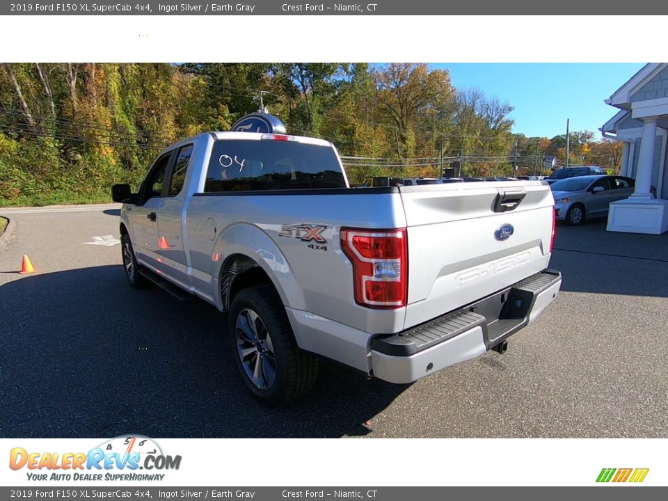 2019 Ford F150 XL SuperCab 4x4 Ingot Silver / Earth Gray Photo #5