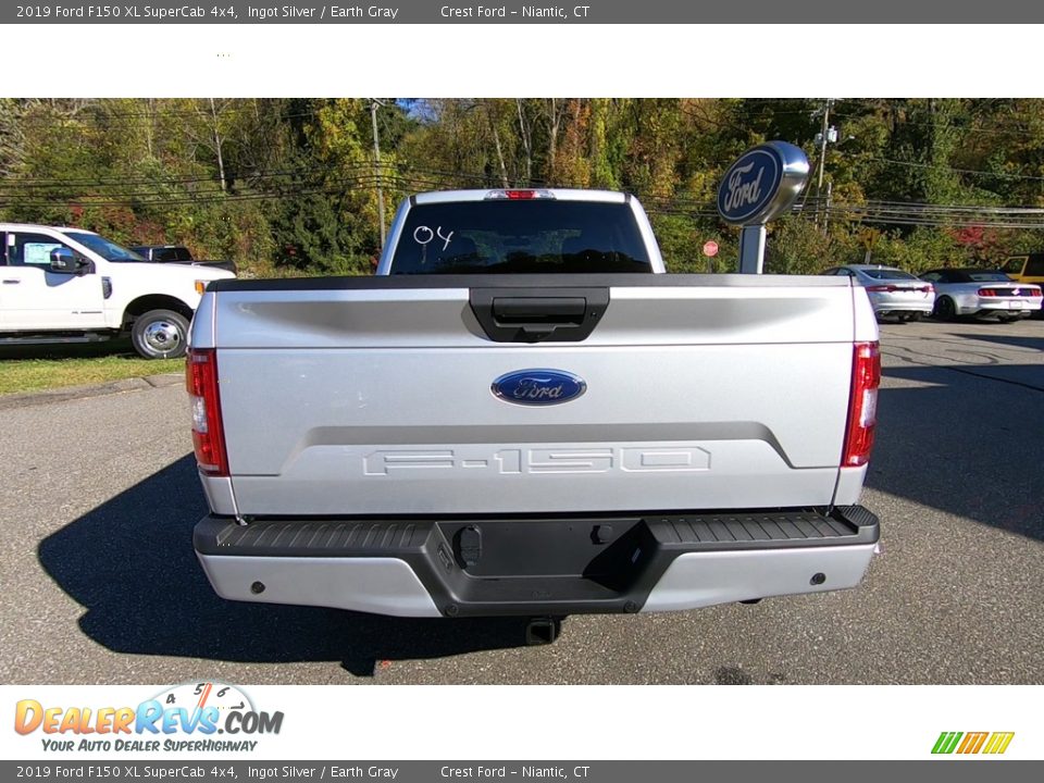 2019 Ford F150 XL SuperCab 4x4 Ingot Silver / Earth Gray Photo #6